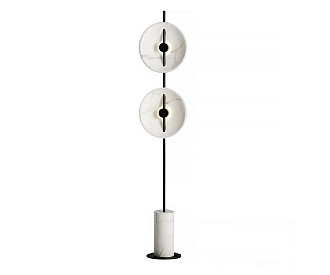 Торшер 70 см, 12W, 3000K, Kink Light 08451-2F,19(01), черный-мрамор