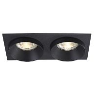 Светильник встраиваемый Crystal Lux CLT 044C2 BL-BL черный, вр 6,2*15 см