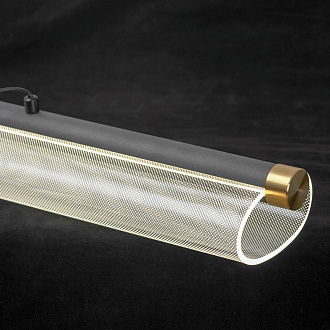 Линейно-подвесной светильник 90*35 см, 1*LED*30W 4000K Lussole Bradford LSP-0925 черный\бронзовый