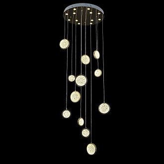 Подвес 80*80*300 см, 12*LED*144W, 3000 - 6000K Gerhort G52104/12FGD FGD+CL, Золото