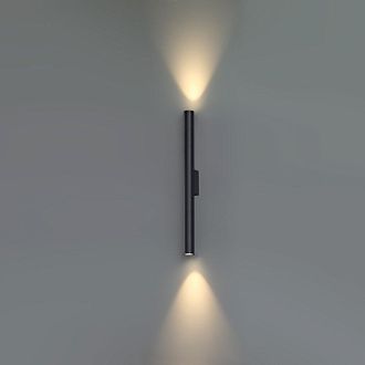 Уличный настенный светильник 60 см, 10W, 3000K, Odeon Light 7105/10WL, черный