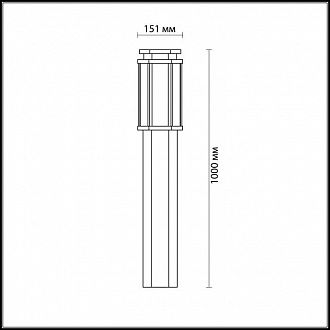 Уличный светильник Odeon Light Gino 4048/1F темно-серый/белый