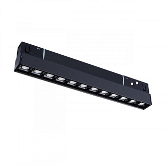 Трековый светильник 22,2*2,2 см, 1*LED*12W, 3000К, Arte lamp Linea Черный A4674PL-1BK