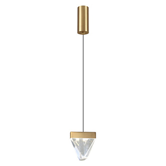 Подвесной светильник 10,3*174,9 см, 1 LED*5W, 3000 К, Odeon Light Ray, латунь 6678/5L