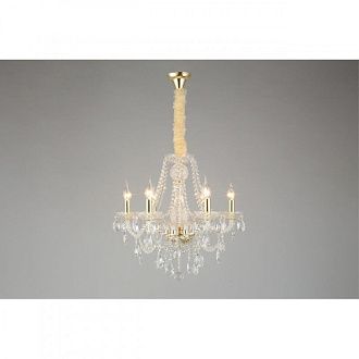 Подвесная люстра 55*80-120 см, 6*E14, 40W, Aployt Koletta APL.755.13.06, золотой