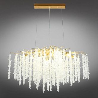 Подвесная люстра 100*50*80-180 см, 10*G9, 5W, Aployt PAULINA APL.848.23.10, золотой