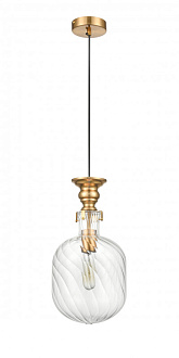 Подвесной светильник  20*120 см, 1*E27 черный, латунь Vele Luce Nova VL5494P21