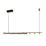 Люстра 120*10*150 см, 4*LED*30W, 3000K Gerhort G52121/1+3L GD+BK WT, Золото, черный