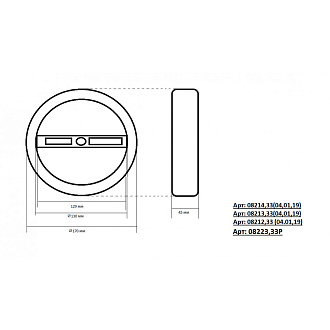 Светильник 80 см, 50W, 3000K Kink Light Тор  08214,19A черный