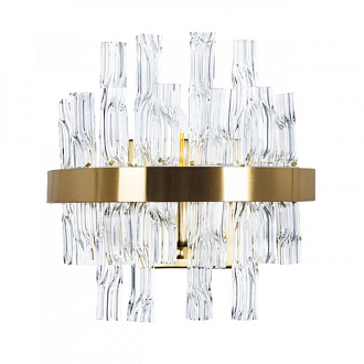 Бра 23*13 см, 1*E14*60W, К, Divinare Meadow Латунь 6053/17 AP-1