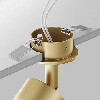 Встраиваемый светильник Maytoni Focus C018CL-01MG, матовое золото, вр 5 см