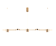 Люстра  1200*100*1200, LED, 30W 4000K NewRgy LED 8022-DW-5 BRASS, Бронза