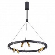 Светильник 75 см, 63W, 4000K Odeon Light Beveren 3918/63L, золото-черный