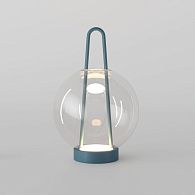 Настольный светильник 20*20*32 см, LED*6W, 3000K, Eurosvet Frasco 80507/1, синий, a069348