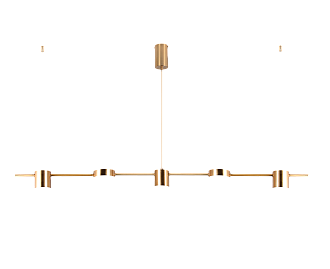 Люстра  1200*100*1200, LED, 30W 4000K NewRgy LED 8022-DW-5 BRASS, Бронза