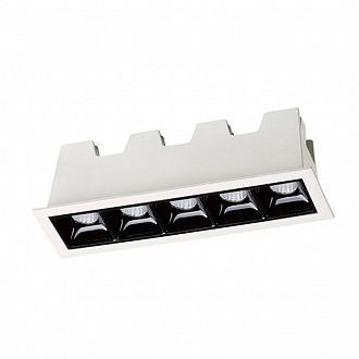 Встраиваемый светильник 15 см, 10W, 3000К NOVOTECH ANTEY 357621, LED, белый/черный, вр 13,8*4 см