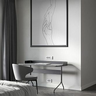 W0033068 Рамка на 3 поста Split, белыйчерный, soft-touch Werkel, 4690389208232