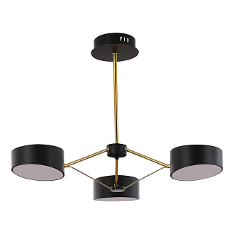 Светильник потолочный 67 см, 30W, 3000K-6000K  EVOLUCE  VALLE  SLE6005-402-03  Черный, Золотистый