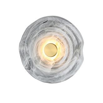 Настенный светильник 30 см, 5W, 3000K, Aployt Anecia APL.061.11.05, латунь