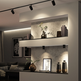 Накладной светодиодный светильник Cors 25032/LED 10W 4200K чёрный Elektrostandard