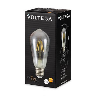 Лампочка E27*7W, 3000K, Voltega  8513, Дымчатый