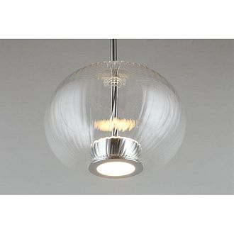 Подвесной светильник 22*50-145 см, 1*LED, 12W, 3000K, Aployt Ambr APL.057.16.12, хром
