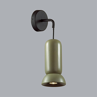 Бра 15*11*36 см, 1 GU10*4W, Odeon Light Kerama, черный 5054/1WB