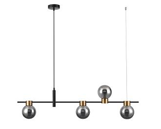 Подвесной светильник 12*102*150 см, 4*G9 черный Vele Luce Ideale VL5872P24