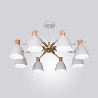 Потолочная люстра FOLKE 8 White 85*85*30 см, 8*E27*60W, ImperiumLoft FOLKE01, Белый