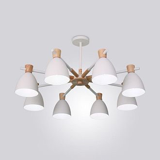 Потолочная люстра FOLKE 8 White 85*85*30 см, 8*E27*60W, ImperiumLoft FOLKE01, Белый