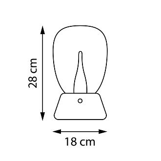 Настольная лампа диммируемая 10W 3000K прозрачный/черный Uovo III Lightstar 807907