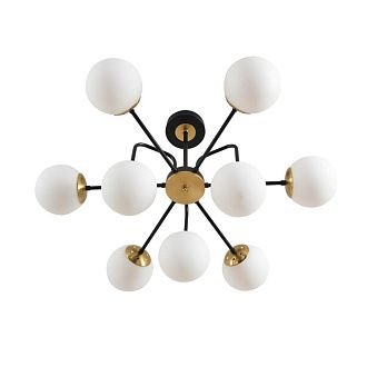 Люстра потолочная 26*78*47- см, 9*E27*60W, Lumion Elrona 8375/9C, черный; латунь