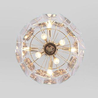 Подвесной светильник 42*42*47,5-150 см, 8*E14*40W, Eurosvet Claire 60170/8, золото, a069011