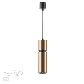 Подвесной светильник Odeon Light Afra 4744/5L, черный-золото