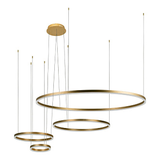 Светильник *100+80+60+40 см, 4*LED*176W, 3000К Loft It 10017/4L Ring, Золото