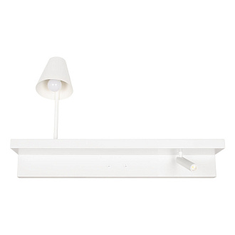 Настенный светильник 60*15*4,3 см, 2*E27*40W 4000K белый Loft It Shelf 10216/2W White