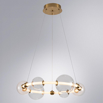 Светодиодный светильник 60 см, 30W, 3000K, Arte Lamp Crocus A2780LM-30PB, полированная медь