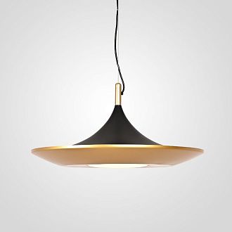 Подвесной светильник RASK D50 50*50*300 см, 1*LED*5W, 3000K, ImperiumLoft RASK01, Чёрный, Латунь