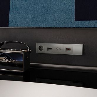 Вывод кабеля Voltum S70, титан Металл и пластик Soft touch VLS080206