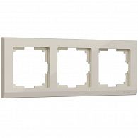 W0031803 Рамка на 3 поста Stark, слоновая кость Werkel, 4690389161841