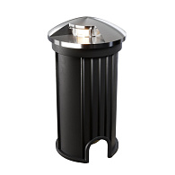 Встраиваемый светильник 4,2*7,8 см, LED*1W, 3000 К, Flash O044DL-L1S3K Maytoni Outdoor, Серебро