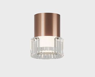 Накладной светильник 8 см, 5W, 3000K, Italline IT014-0202 rose gold, розовое золото