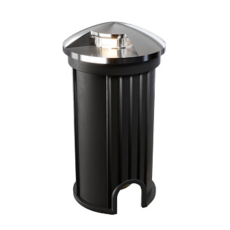 Встраиваемый светильник 4,2*7,8 см, LED*1W, 3000 К, Flash O044DL-L1S3K Maytoni Outdoor, Серебро