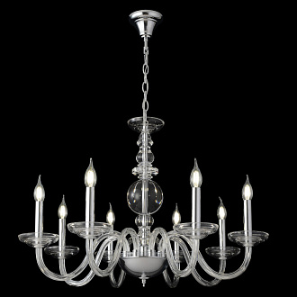 Светильник 80 см, Crystal Lux ARABESQUE SP8 CHROME, хром