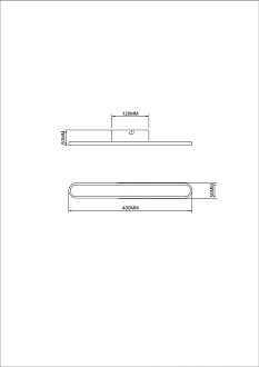 Бра 40*5*-5 см, *LED*18W, 4000K, Freya  FR6088WL-L16W, Белый