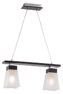 Люстра L435 x W105 x H1030, мм, 2*40W (80W), WENGUE+CH (Венге+Хром) Sfera Sveta 85600/2P WENGUE+CH