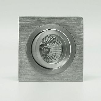 Светильник встраиваемый 9,2*9,2*2,4-2,4 см, вр 8 см, 1*GU10*12W, Mantra Basico Gu10 MANC0006, алюминиевый