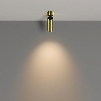 Спот 5,2*5,2*16 см, LED, 12W, 3000К, Maytoni Technical FOCUS LED C055CL-L12W3K-W-BS латунный