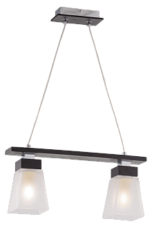 Люстра L435 x W105 x H1030, мм, 2*40W (80W), WENGUE+CH (Венге+Хром) Sfera Sveta 85600/2P WENGUE+CH