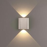Настенный светильник 11 см, 2W, 3000K, Odeon Light Hightech Magnum 7106/2WL, матовый никель